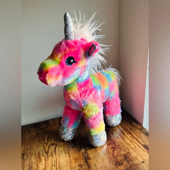 Build A Bear Rainbow Unicorn Plush - Picture 1 of 9